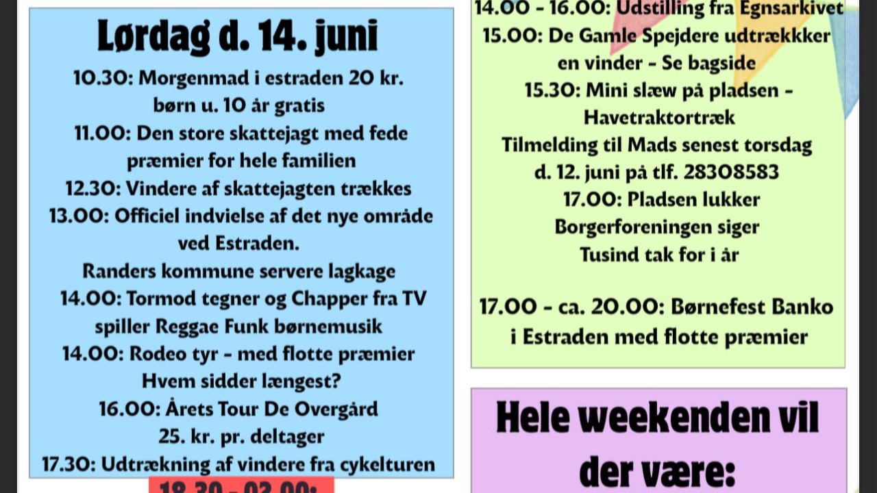 Assistance til Børnefest i Havndal